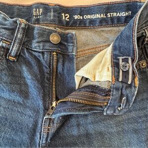 GAP Retro Fit 90’s Original Fit Jeans Relaxed Boys 12 Kids School Basics GUC